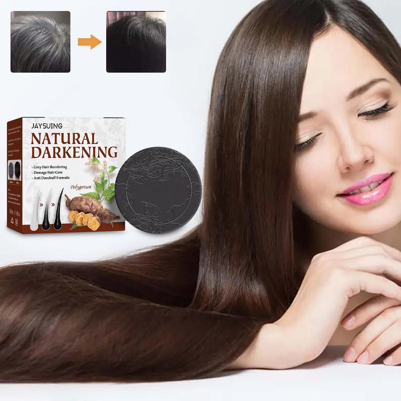 Natural Organic Darkening Shampoo Bar Soap Gray Hair Reversal Effect