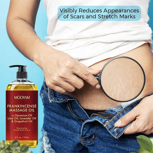 100% Pure Natural Organic Stretch Marks & Scars Massage Frankincense Anti Cellulite Oil